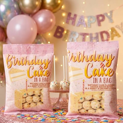 Birthday Cake Dough Bites 2-Pack Dulces sabor pastel miniatura 6