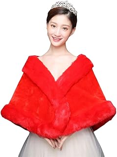 Mujer Chales Estolas de piel Bolero Chal de moda de lujo para Fiesta Bodas