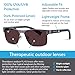 TheraSpecs Conrad Migraine Glasses for Light Sensitivity, Photophobia and Fluorescent Lights | Unisex | Indoor and Polarized Outdoor Lenses