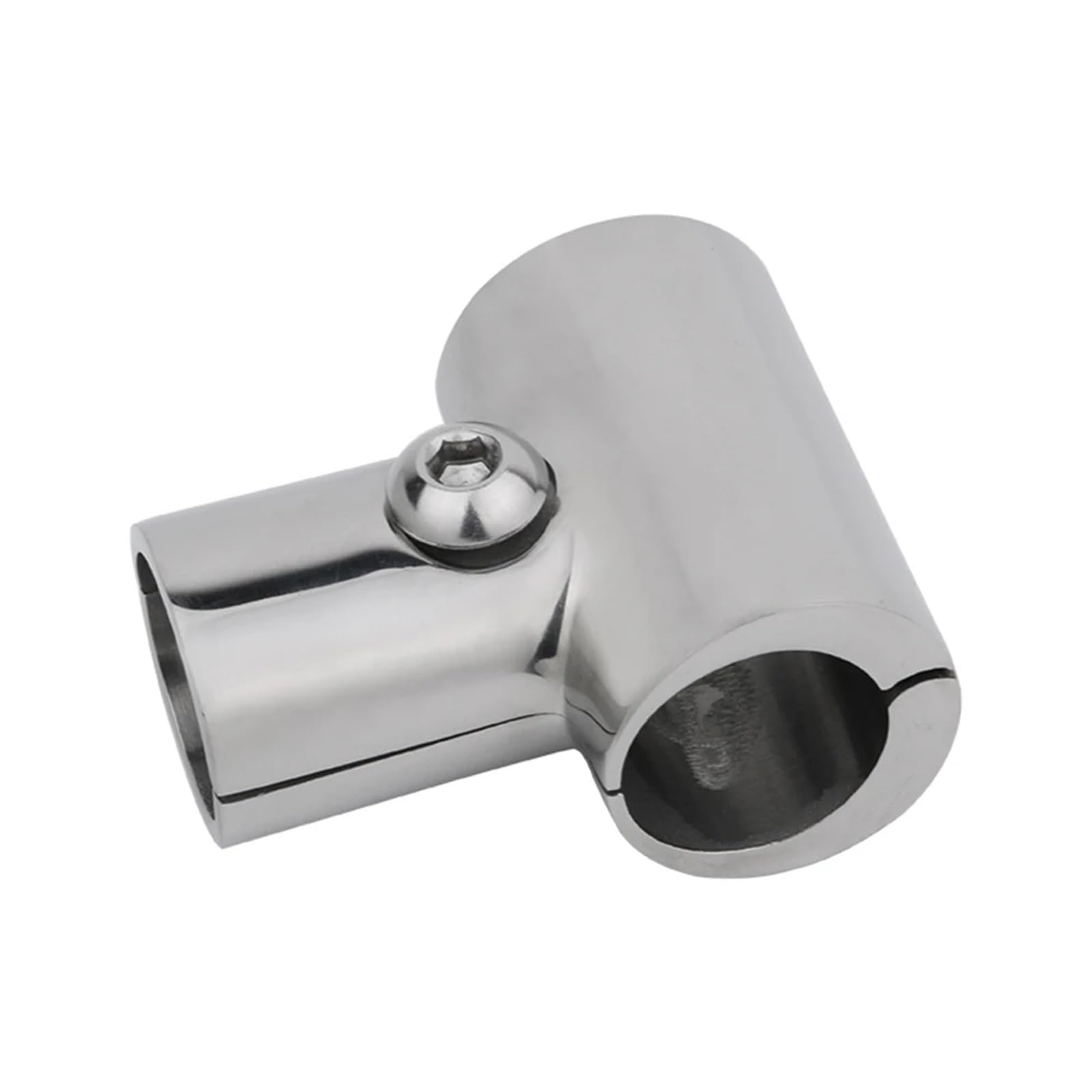 2 PZ Tubo Connettore Corrimano Barca Raccordo in Acciaio Inox 316 22/25mm Tee Raccordi Hardware Marino per Imbarcazioni