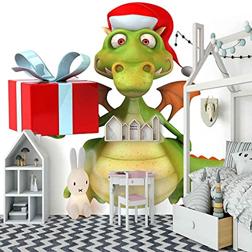 Papier peint 3D dinosaure : la solution déco rapide pour cacher un mur abîmé - 3