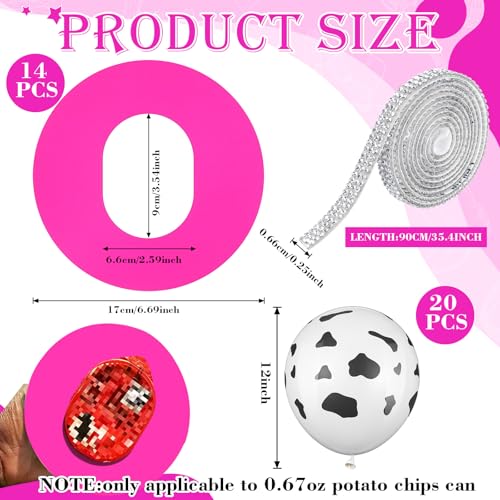 MiniInflat 14 Sets Mini Cowboy Hat Potato Chip Cardboard Hat Cowgirl Theme Party Snack Western Wear Crafts DIY Gifts(Cow Color)