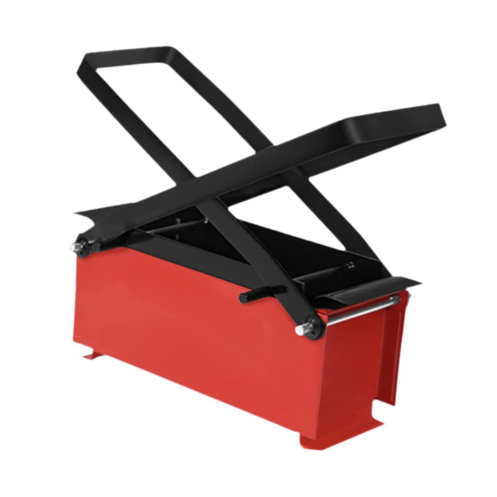 Piccola macchina per bricchette di giornali, prodotto pratico ed efficiente per creare blocchi di carta compatti per riscaldare ovunque. Macchina per pressatura