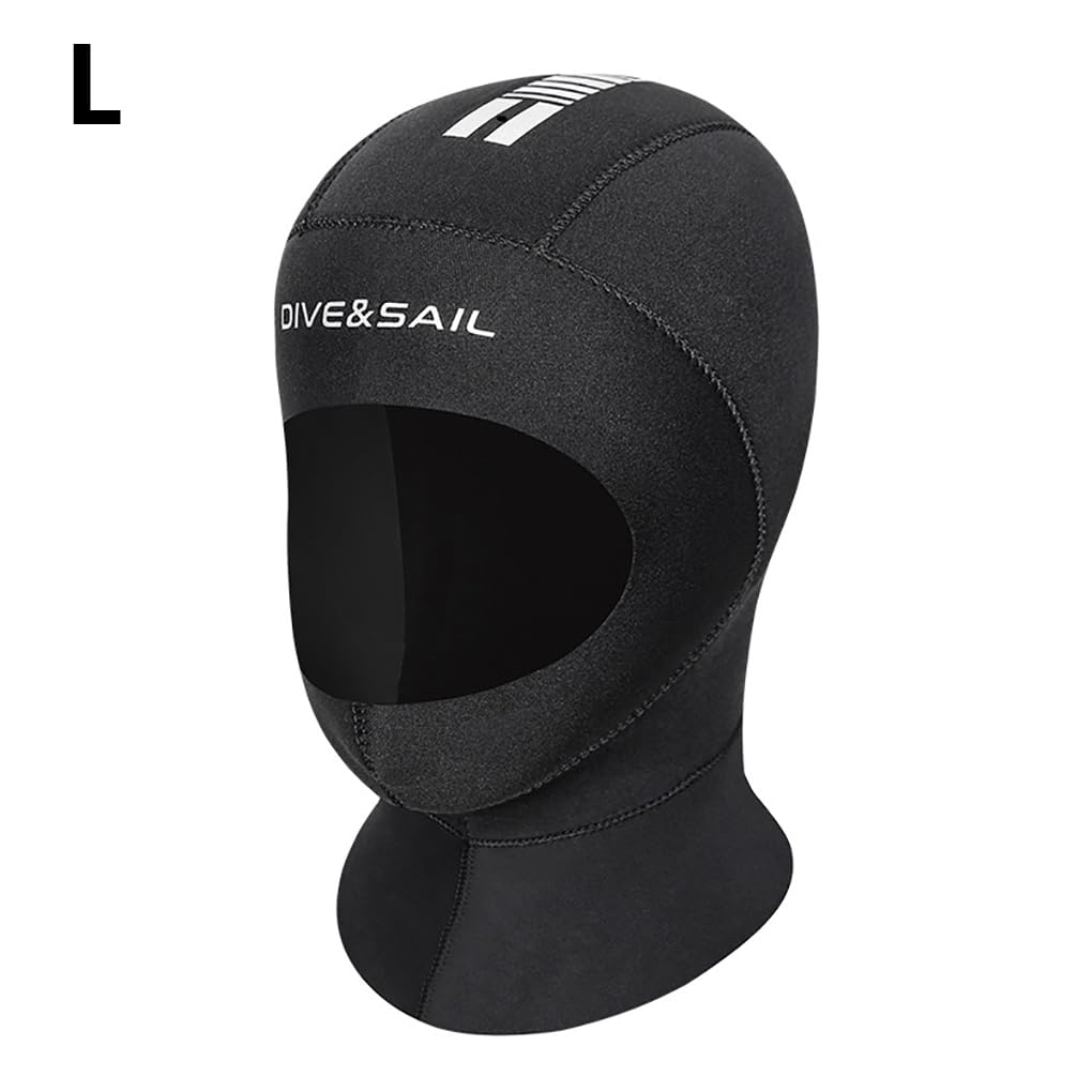 Żagiel nurkowy 5 mm czapki do nurkowania termiczne CR super elastyczny sprzęt do nurkowania bluza z kapturem wiatroszczelny kombinezon pływacki czepek dla mężczyzn 【L】