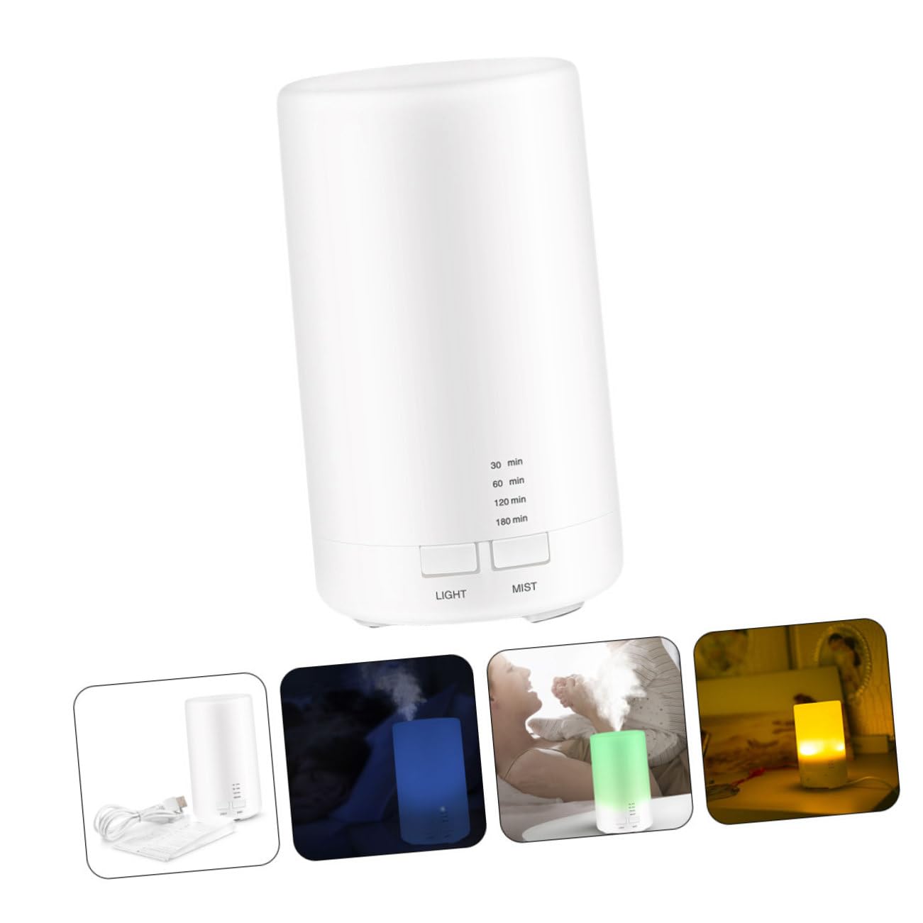 Difusor De Aroma Hogar 70 Ml USB Silencioso Multicolor, Humidificador De Aromaterapia Compacto 5v, Adecuado para Oficina y Relajación