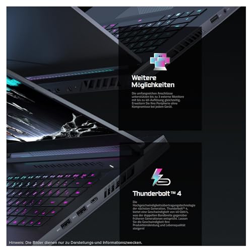 Gigabyte AORUS 15 Gaming Laptop, 15" QHD Display, Intel Core i7-13700H, 64 GB DDR5 RAM, 1 TB SSD, NVIDIA RTX 4070, QWERTZ Tastatur, Windows 11 Home, Black – Bild 7