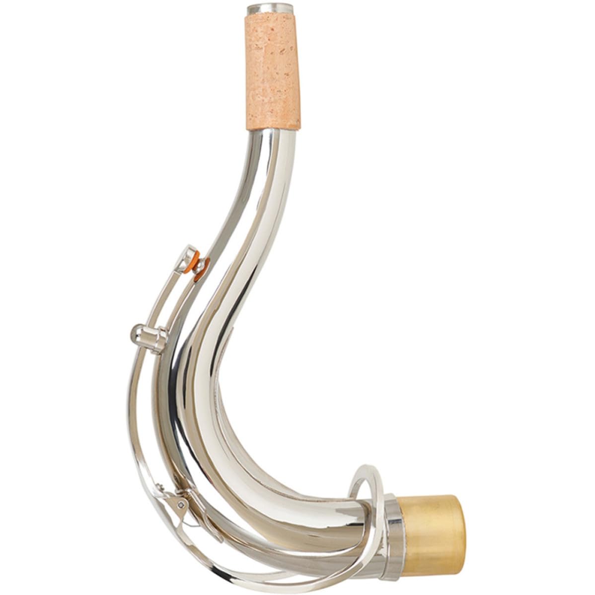Collo Struttura per Argentato 27,5mm e Sassofono Tenore in Ottone Chiaro Curva, Suono Brillante, Sostituzione Facile B per Sax Basso