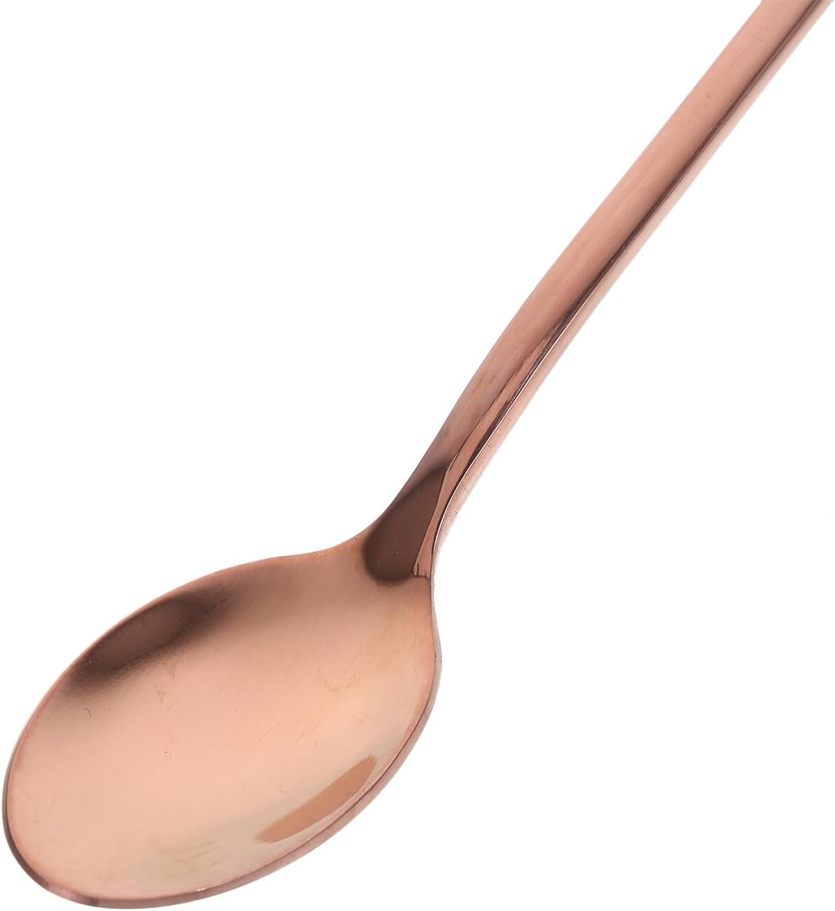 2pcs Long Handle Stainless Steel Ice Spoons Rose Gold Titanium Coated Cocktail Stirring Spoons Bar Tools for Mixing Drinks and Coffee