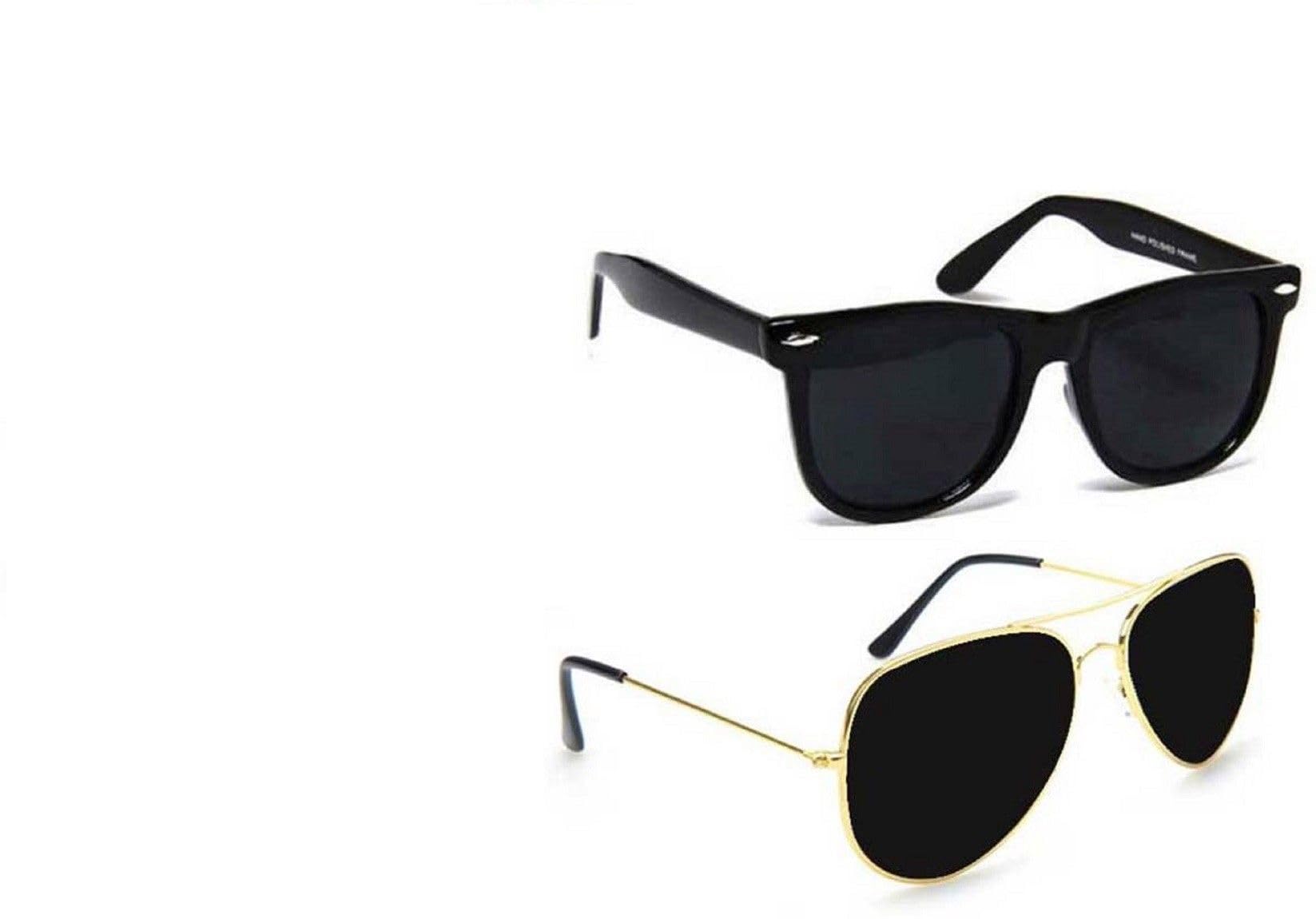 giffemans Unisex Stylish Round Sunglasses,Driving Glasses for Cars, Bikes, Outdoor Sports,White Black Retro Vintage Non-Polarized Sunglasses Square Eyewear (wf avt full black_BZR)-picture-37