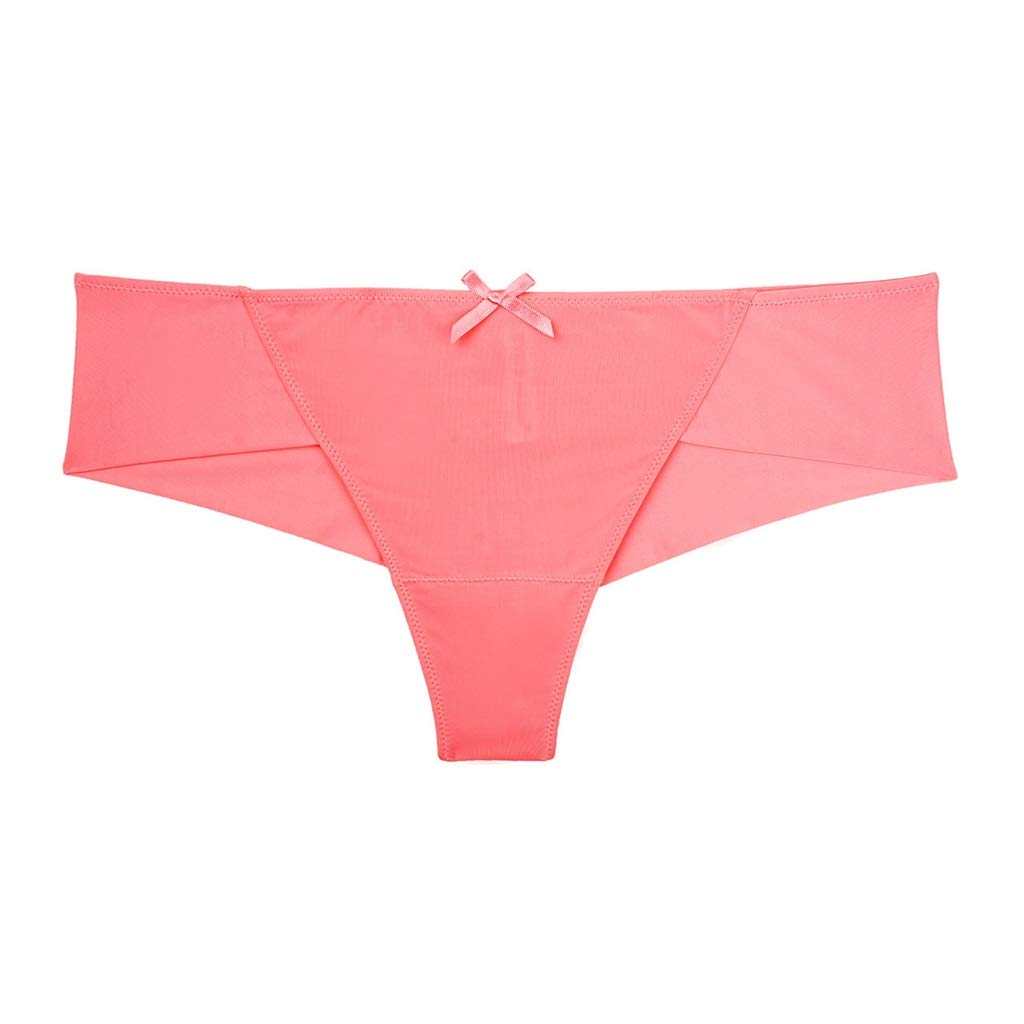 Culotte mi-hauteur sexy et confortable en coton doux XL rose
