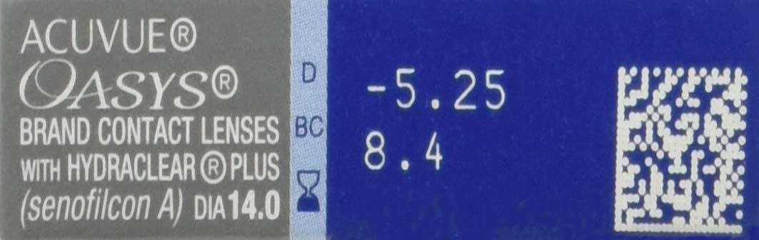 ACUVUE® OASYS with HYDRACLEAR® PLUS - Reemplazo Quincenal - protección UV - 6 lentes