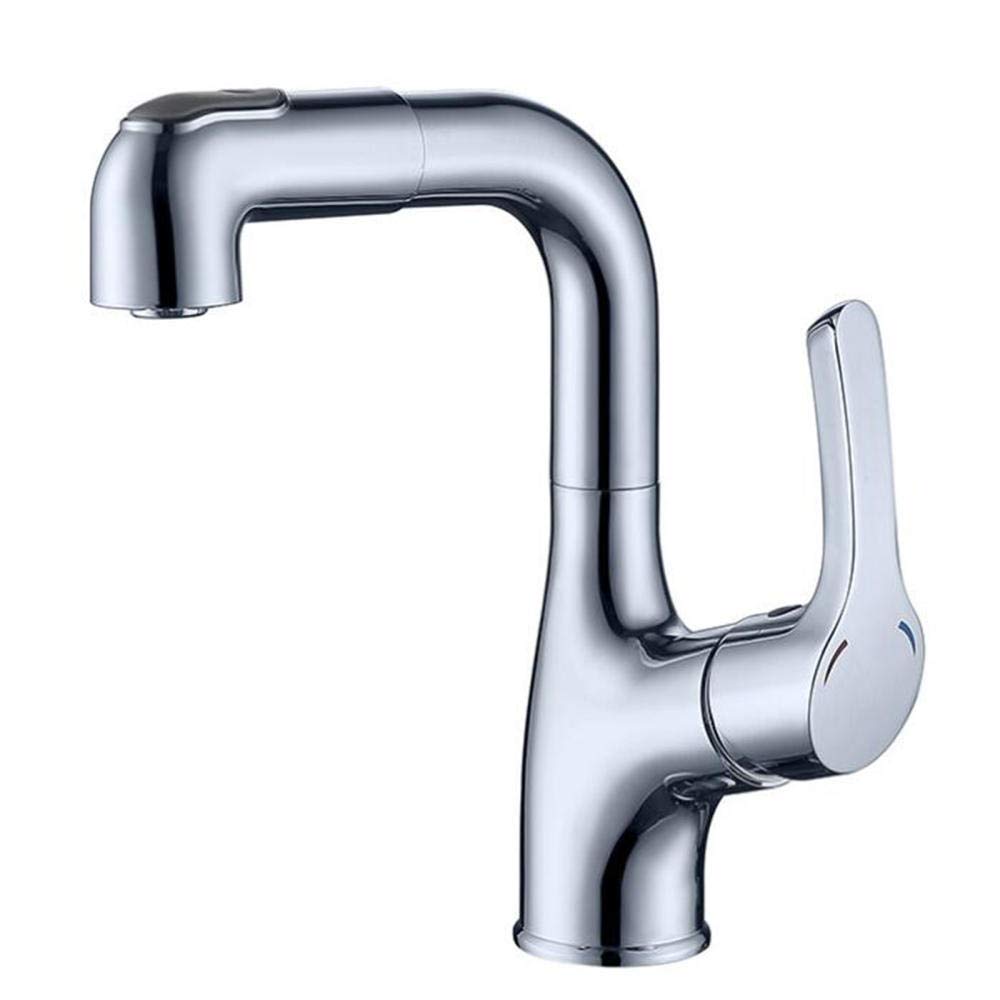 Robinet de lavabo avec douchette pour une salle de bains familiale et moderne