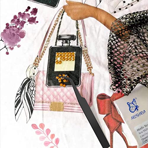 Hotfix Rhinestone Applicator Tool, Hot Fixed Applicator Rhinestones Kit, Bedazzler Kit With Rhinestones For Clothes, Bigger Gems Crystal Pen Setter, 15 Colors Rinestones Set, Ab Crystal,Diy For Crafts #TOP5