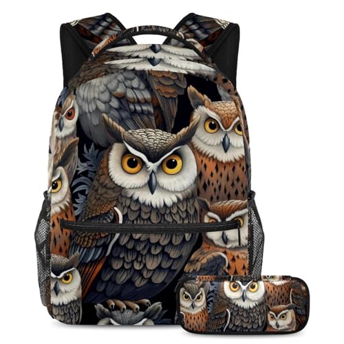 Sac à dos grande capacité anti mal de dos avec trousse pour élèves chargés