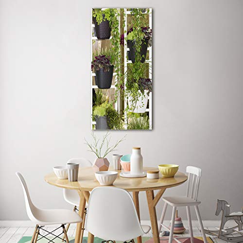 Image sur plexiglas fleurs vertes pour une déco salon lumineuse - 4