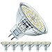 Produktbild EACLL GU5.3 LED Kaltweiss 6W Ersetzt 50W Halogen MR16 Glühbirne, 6er-Pack, 595 Lumen 6000K Leuchtmittel, AC/DC 12V Flimmerfrei Strahler, Abstrahlwinkel 120 Grad Spot, Nicht Dimmbar Reflektorlampen
