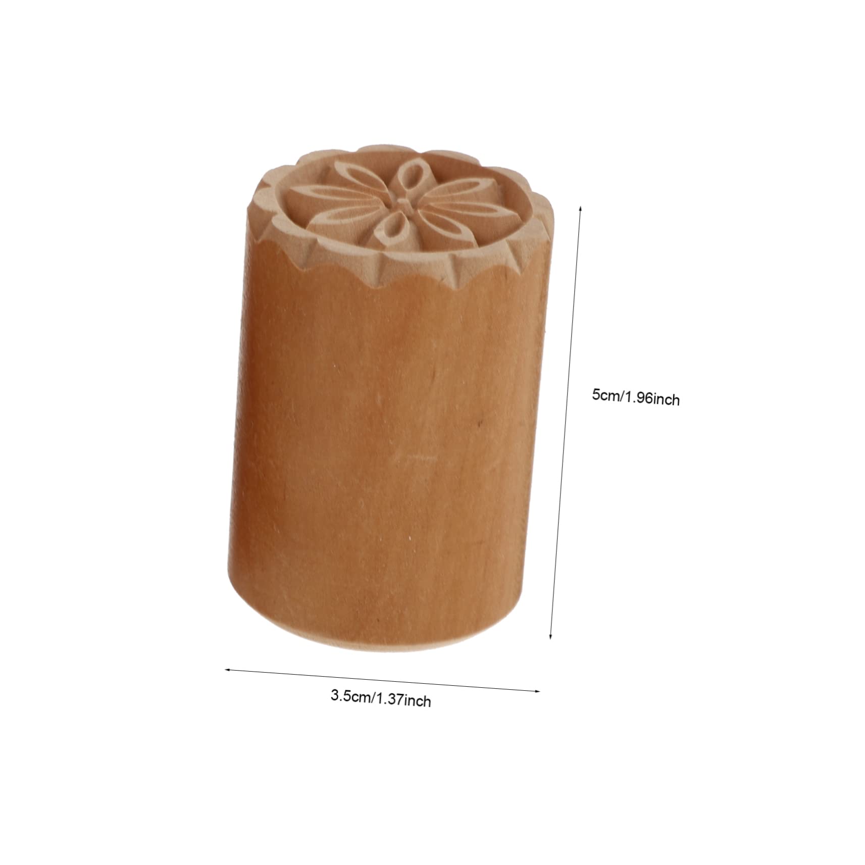 Garneck 2Pcs Wooden Dough Stampers Baking Accessories for Pastries and Breads Easy to Clean for Decorating Desserts
