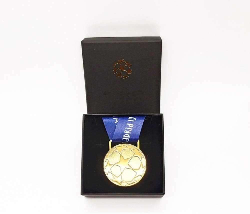 June 1st Final Madrid Champion Gold Medal Europe Football Club League Victor Award Soccer Fans Souvenir Gift Box Collection