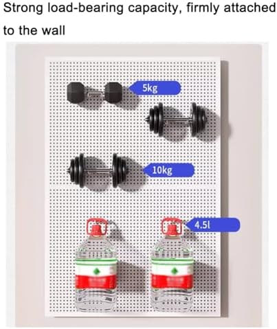 Heavy-Duty Metal Pegboard Organizer Kit - 30x100cm Tool Storage Panels with Hooks for Garage, Home, Workshop, Kitchen - Sturdy Wall Mount Solution for Efficient Organization