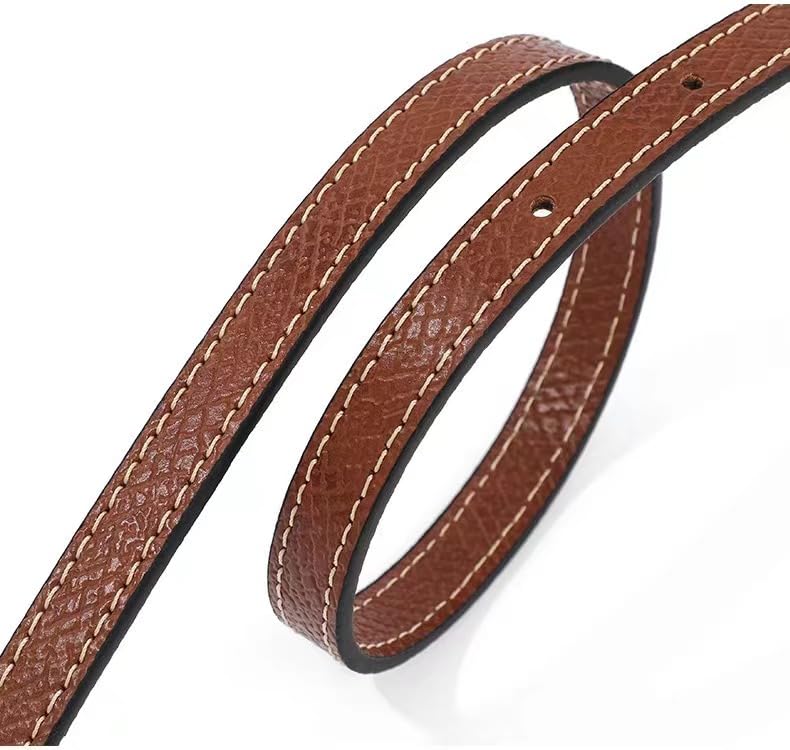 Image of Leather Purse Straps Replacement Shoulder Strap Leather Adjustable Crossbody Strap Suitable for Long champ Handbags