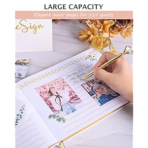Weddingguestbookguestbookweddingreceptionwithpens9x7personalizedweddingguestbookphotoalbumsigninbookgoldfoilhardcovergildededgesforweddingsbabyshowerparty Urban Country Home Decor Wedding guest book guest book wedding reception with pens 9×7 personalized wedding guestbook photo album sign in book gold foil hardcover gilded edges for weddings baby shower party urban country home decor