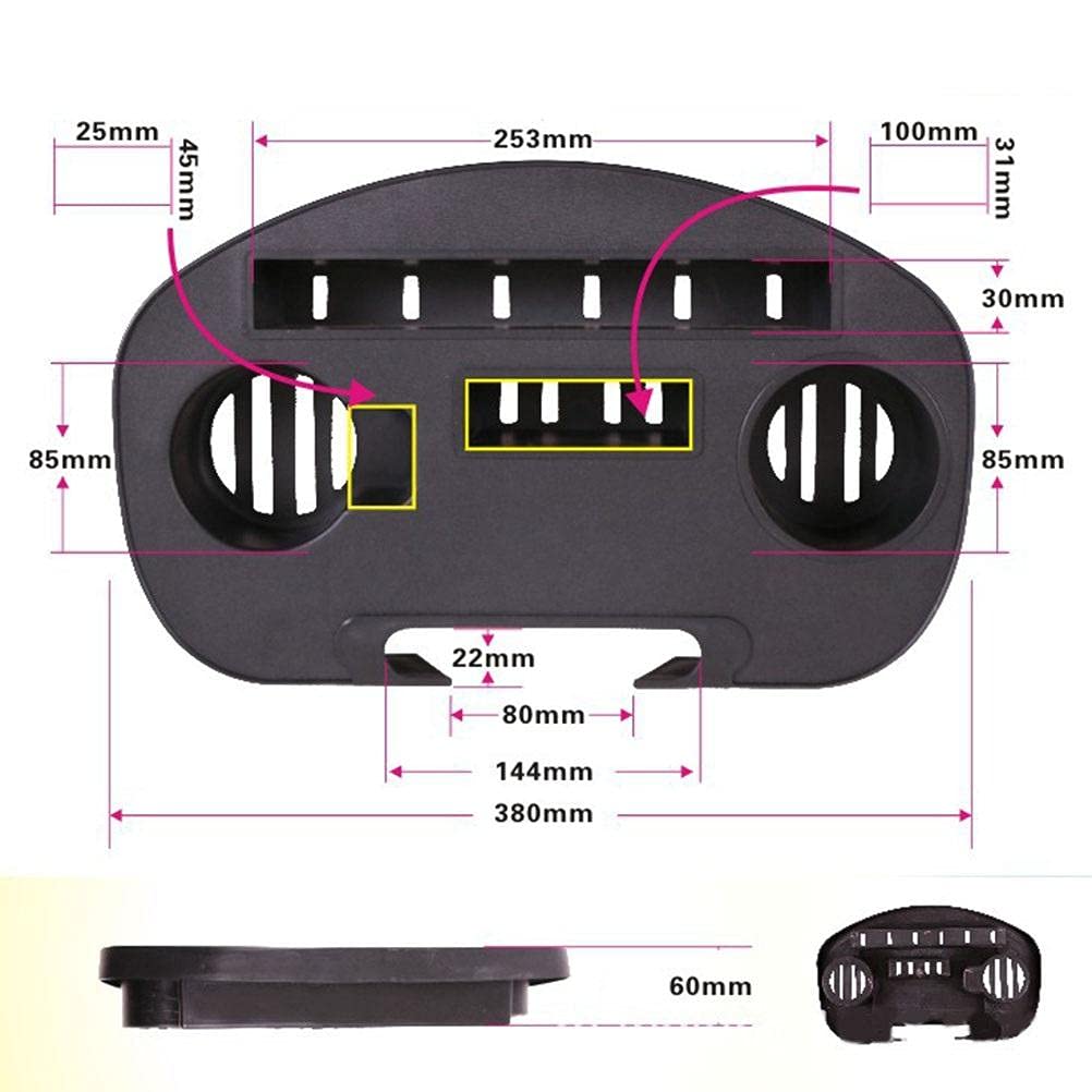 Bandeja lateral de silla de gravedad cero, bandeja de mesa lateral con clip, bandeja de mesa lateral, bandeja de silla de gravedad cero para soporte de taza plegable para silla de salón con