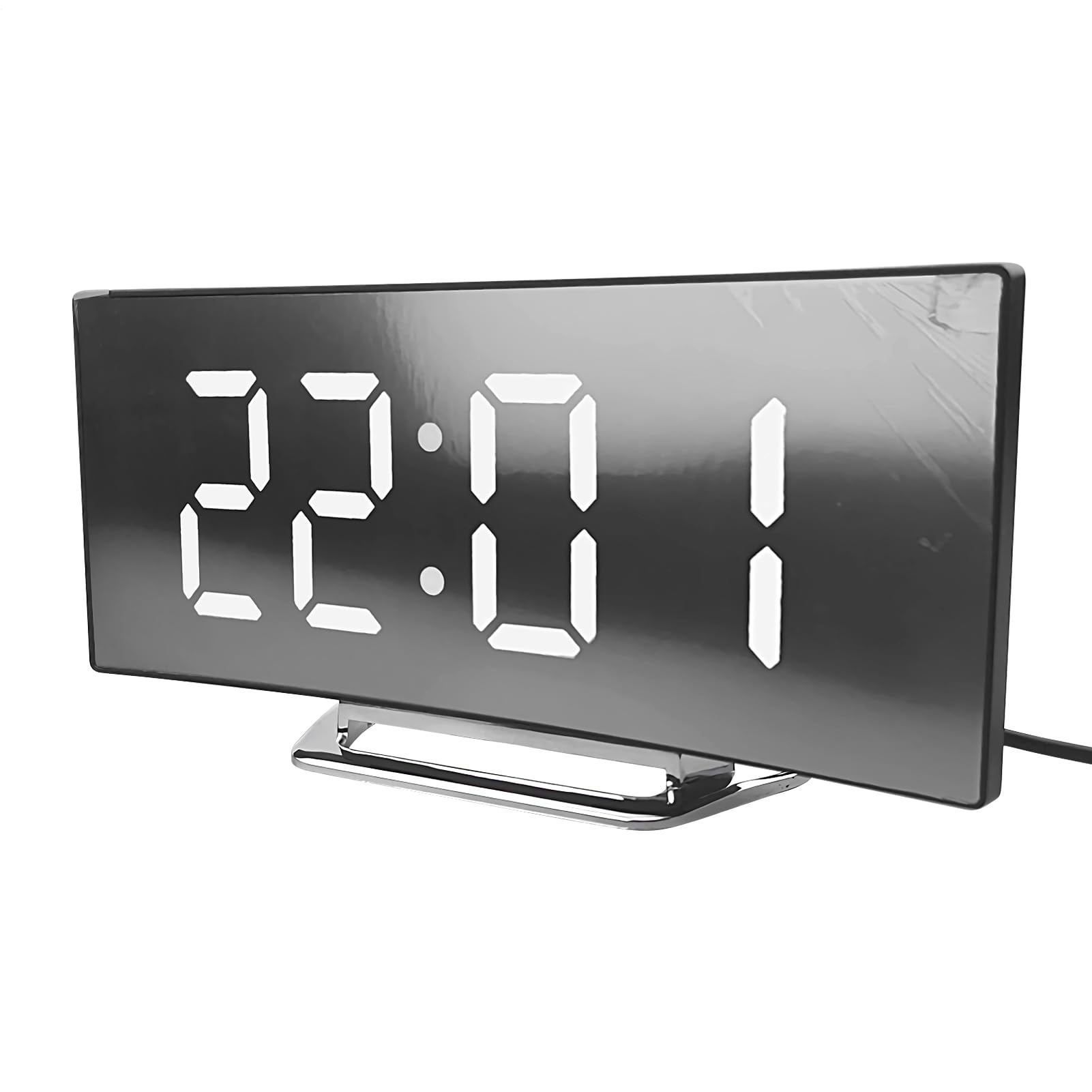 Reloj digital LED con números grandes para personas mayores que buscan lectura fácil