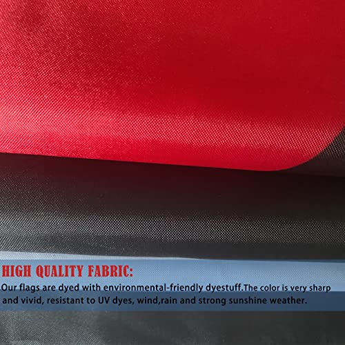 Mosprovie Blackbeard Edward Teach Pirate Flag 3X5 Outdoor Double Sided- Heavy Duty 3Ply Black Beard The Pirate Flag 3X5 Edward Teach Skeleton Spear Heart Toast To Devil- Edward Teach Pirate Flag- Super Durable 4 Rows Stitched Edge Canvas Header With 2 Brass Grommets #TOP5