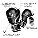 Sanabul Essential Gel Boxing Gloves for Men & Women, Kickboxing MMA, Muay Thai Gloves and Heavy Bag Training Punching & Sparring, Black/Metallic Silver 16 oz