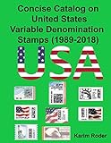 united states postal service stamp rates  Concise Catalog on United States Variable Denomination Stamps (1989-2018)