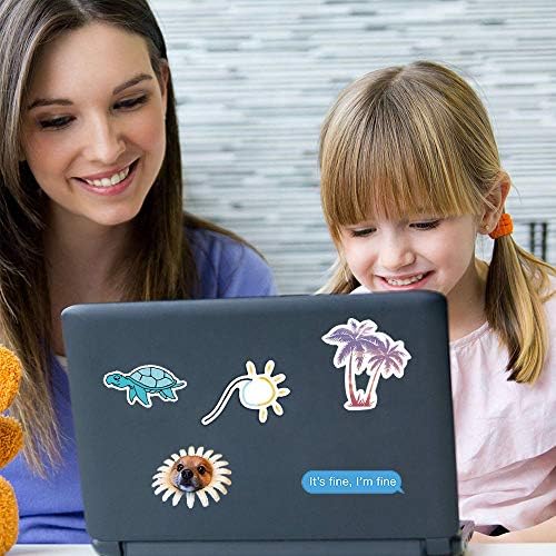 Homo Trends 50Pcs Cute Stickers, Waterproof Aesthetic Trendy Stickers Vinyl Kawaii Stickers for Girls, Teens, Water Bottles, Laptop, Skateboard, Luggage