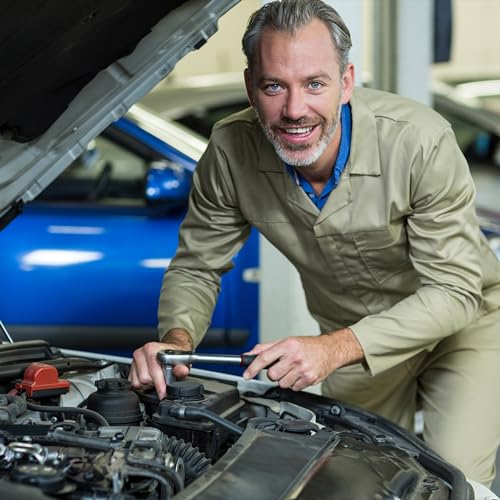 Retoo Zestaw kluczy nasadowych, narzędzia mechaniczne, nakrętki, różne rozmiary kluczy nasadowych z grzechotką, w skrzynce, zestaw bitów do naprawy w domu i DIY, uniwersalny, 46 elementów, niebieski