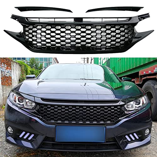 Grille avant calandre haut de gamme ajustement précis pour Civic 10e - 5