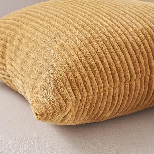 Image of Topfinel Decorative Brown Throw Pillow Covers Cushion Cases, Set of 4 Soft Velvet Modern Double-Sided Designs Terracotta Home Decor ,Fall Style Throw Pillows 26x26 inches