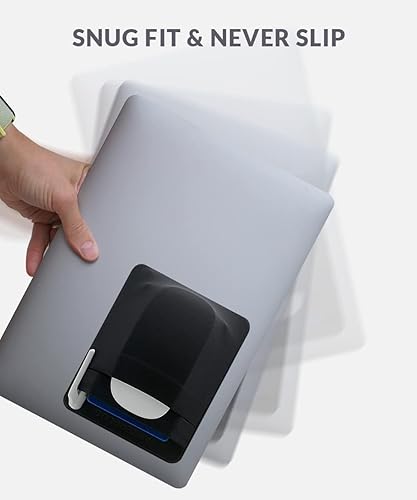 Miniatura 6 de 2 bolsillos Afterplug - Bolsa de viaje para disco duro externo para laptop, soporte reutilizable para mouse inalámbricoauricularesHDDSSD externo