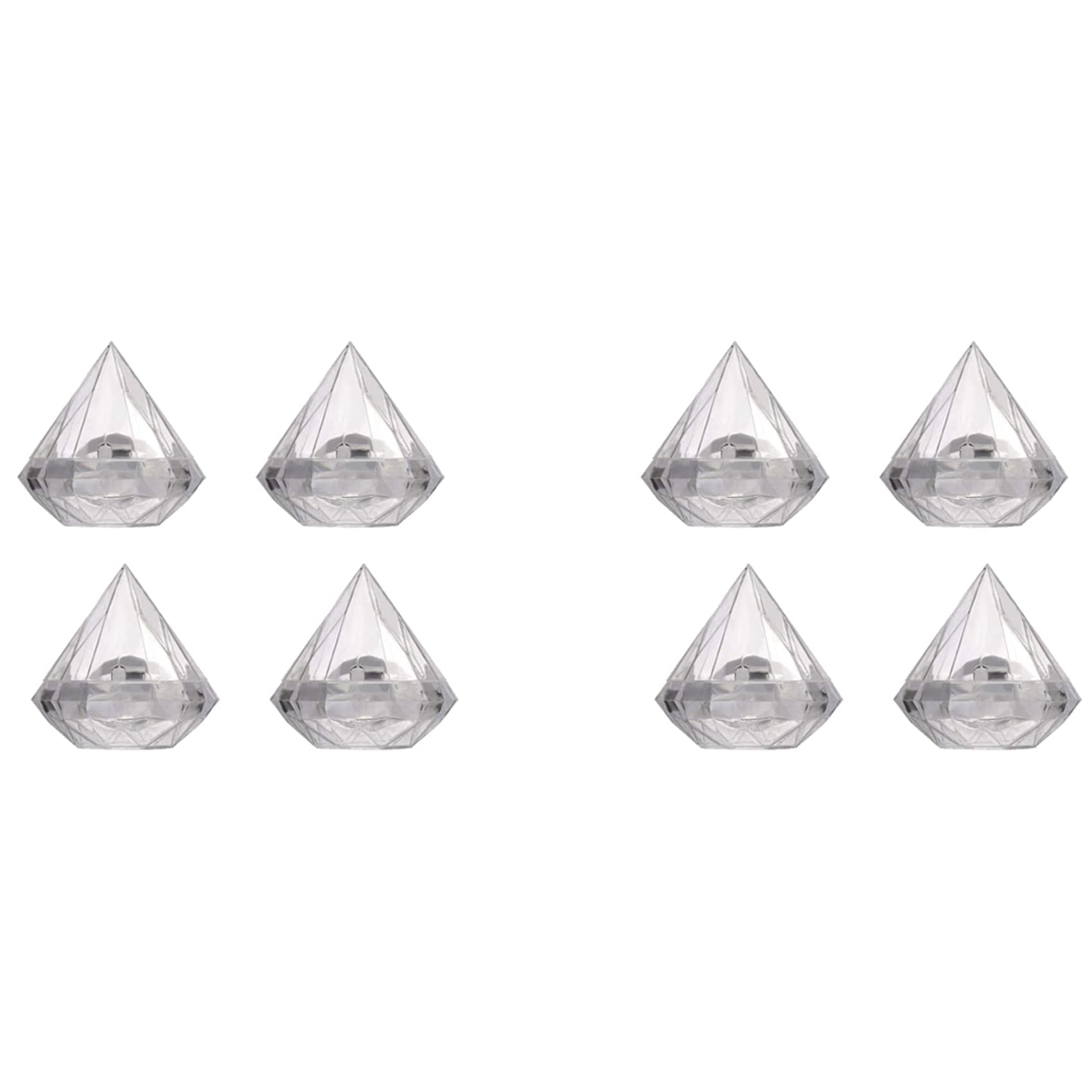 Hndhbfgrt 24PCS Transparent Shape Candy Box Wedding Favor Gift Boxes Party Box Clear Plastic Container Home Decor Gift