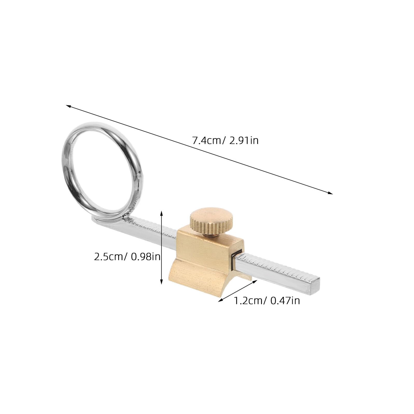 HEMOTON 2 Pièces Anneau de Traction Design Ergonomique Léger en Métal Argenté Accessoire Indispensable pour Trompette et Cornet pour Pratique Jazz et Performance
