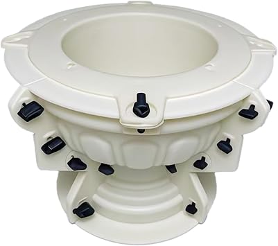 Extra Large Concrete Planter Mold, Heavy-Duty Reusable ABS Molds for Flower Pots, Large Concrete Planter Molds for Indoor and Outdoor Gardening 14.17 Inch