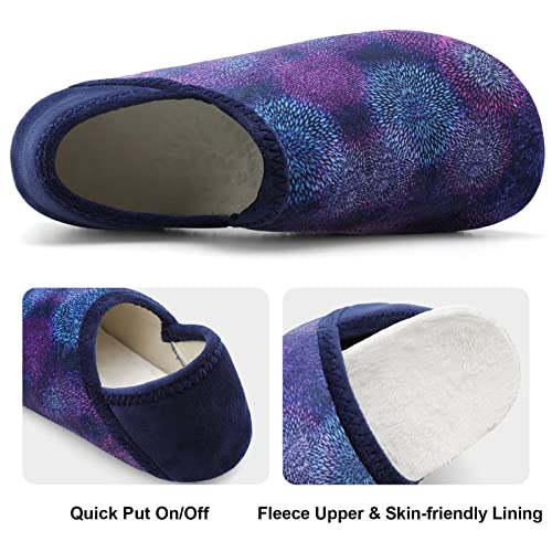 Image of Fires Womens Mens Slippers with Rubber Sole Soft-Lightweight House Slipper Socks Around House Shoes Non Slip Indoor /Outdoor
