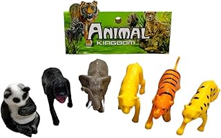 مجسمات حيوانات الغابة من الصفوة، 6 قطع، متعددة الألوان W42-45