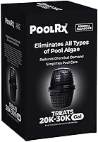PoolRx #101066 6-Month Algaecide Unit for 20K-30K Gallon Pools - Black, EPA Registered Mineral Treatment