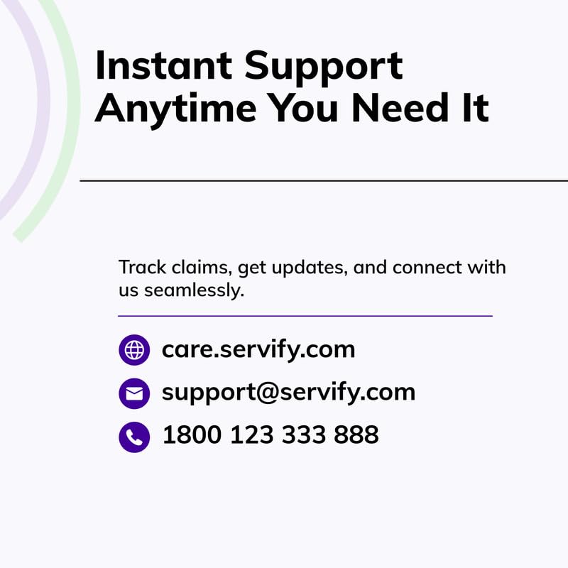Image of Servify Care 2 Year Extended Warranty for Watches Between 1001-2500 (Email Delivery, No Physical Kit)