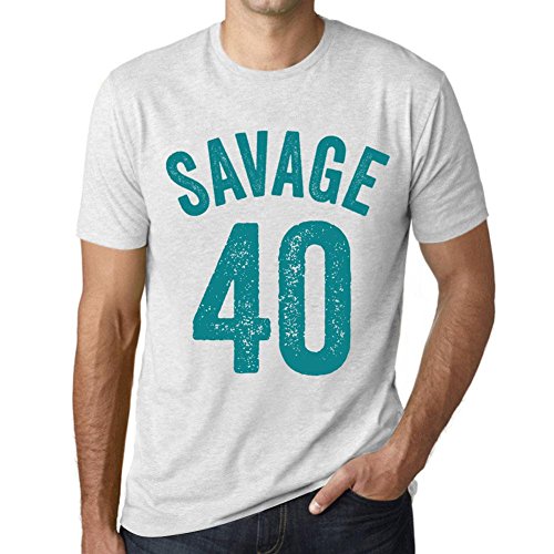 T-Shirt 40 Ans Homme Savage 40 | Idée Cadeau Vintage Année 1985
