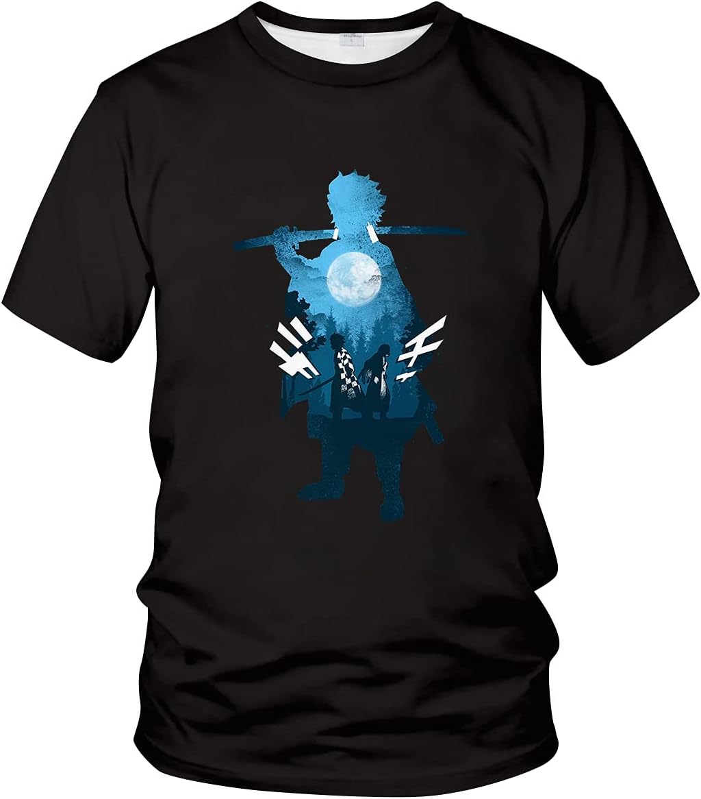 Men's Lemon Slayer T-Shirt Japanese Anime Short Sleeve Tee Tops