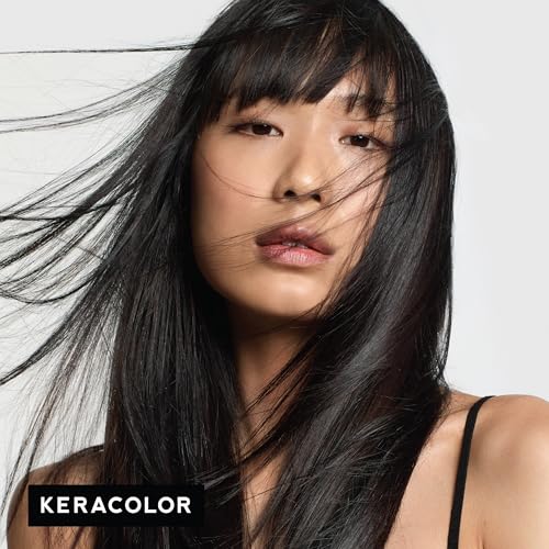Image of Keracolor Color + Clenditioner 3-in-1 Color-Depositing Conditioner, Gently Cleanses & Conditions, Semi-Permanent Onyx Hair Color, 12 Fl Oz