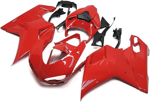 Miniatura 2 de Carrocería roja para Ducati 1098 848 1198 2007 2008 2009 2010 2011 2012 07-12 carenados