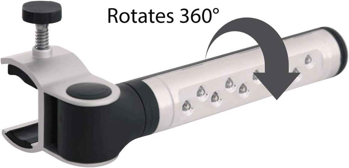 Barbecue Grill Light by Light Accents - Battery Operated Led BBQ Grill Light Aluminum Clamp Barbeque Grill Light - Cooking Light for Outdoor Grilling : Patio, Lawn & Garden