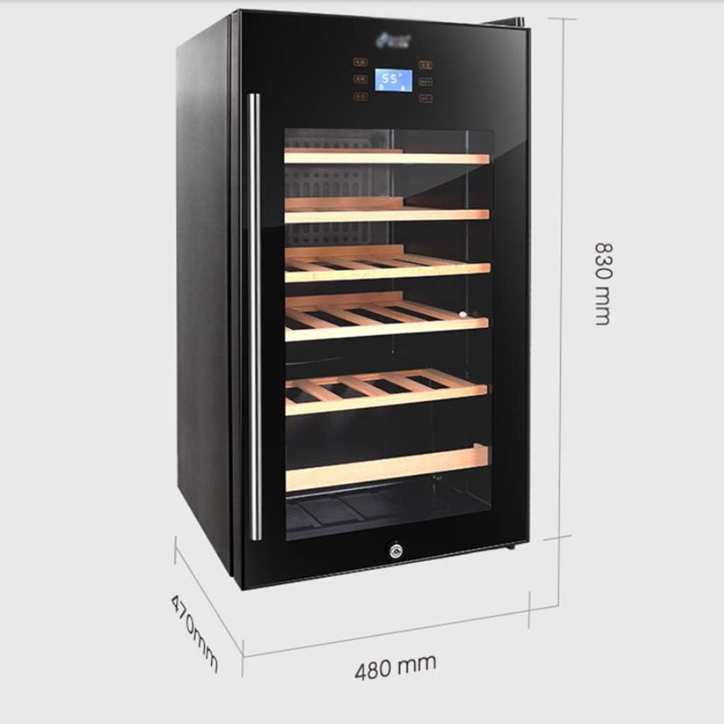 Wine Cellar,with Safety LockTempered Glass Door Wine Cellars and Coolers,Removable Beech Shelf Free Standing Wine Cooler