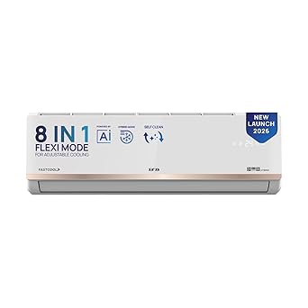 IFB 1.5 Ton 3 Star,New star rated,AI Powered Inverter Split AC,Hybrid Mode, 8in1 Flexi Mode, Heavy Duty Compressor, 4 Way Swing, Self Clean, Dual Gold Fins,100% Copper Tubes,CI193GN22RGM3, white