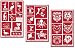 3 Armour Etch Over N Over Reusable Glass Etching Stencils Set | Wild Life Animals, Sea Creatures, Birds Theme